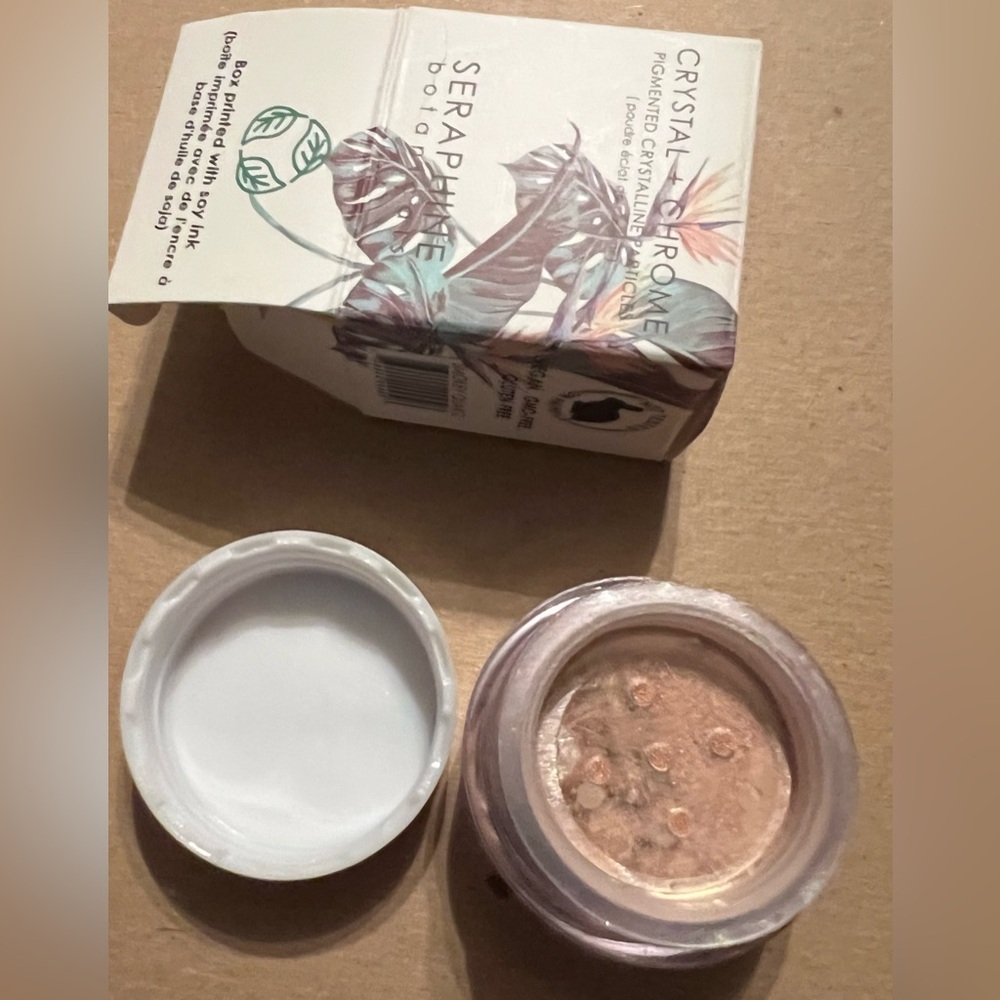 Seraphine Botanicals CRYSTAL + Chrome LOOSE POWDER Highlighter DUST NEW shimmer